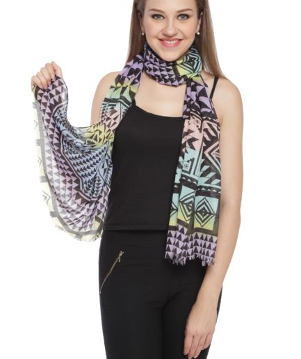 Voile Geometrical  Printed Stoles