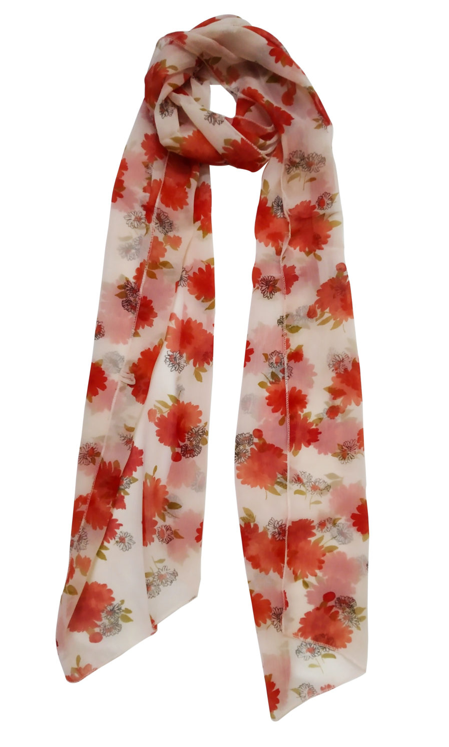 Printed Chiffon Scarves
