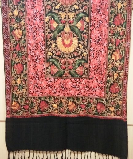 Embroidered Wool Shawl