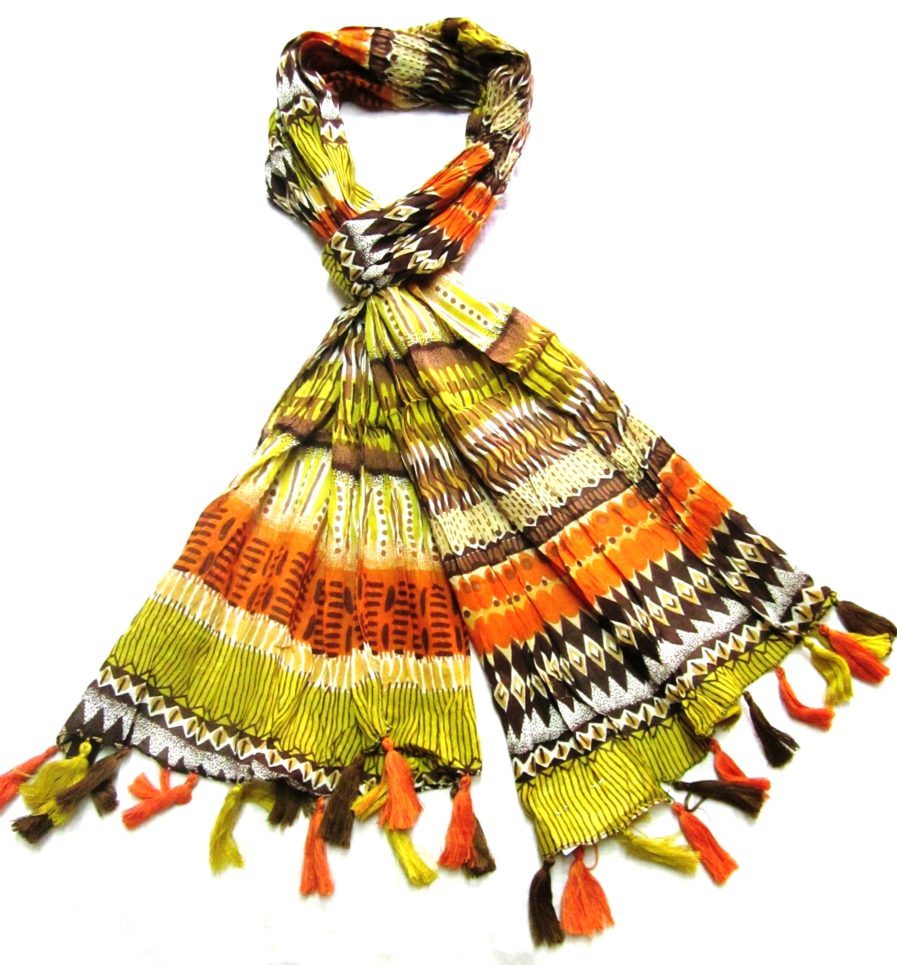 Multi Colour Cotton Printed Stoles