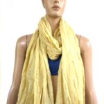 Plain fringes scarves