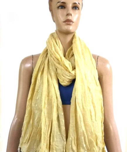 Plain fringes scarves