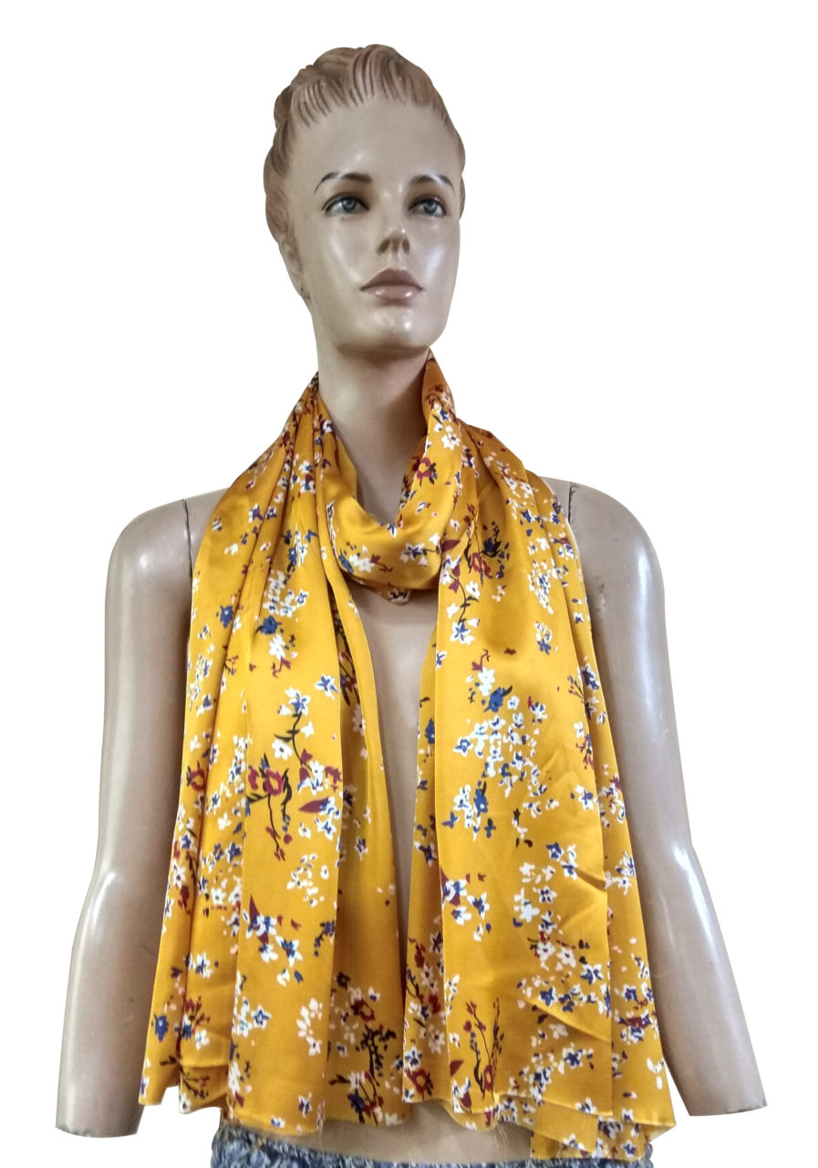 Printed Satin Scarf