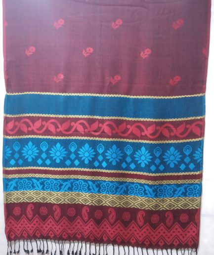 Jaquard Jamawar Printed Shawl