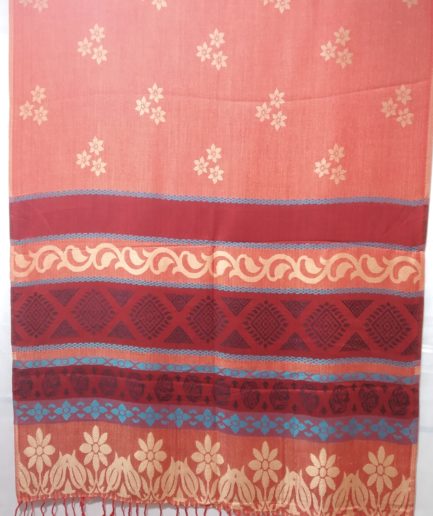 Jamawar With Fringes Shawl