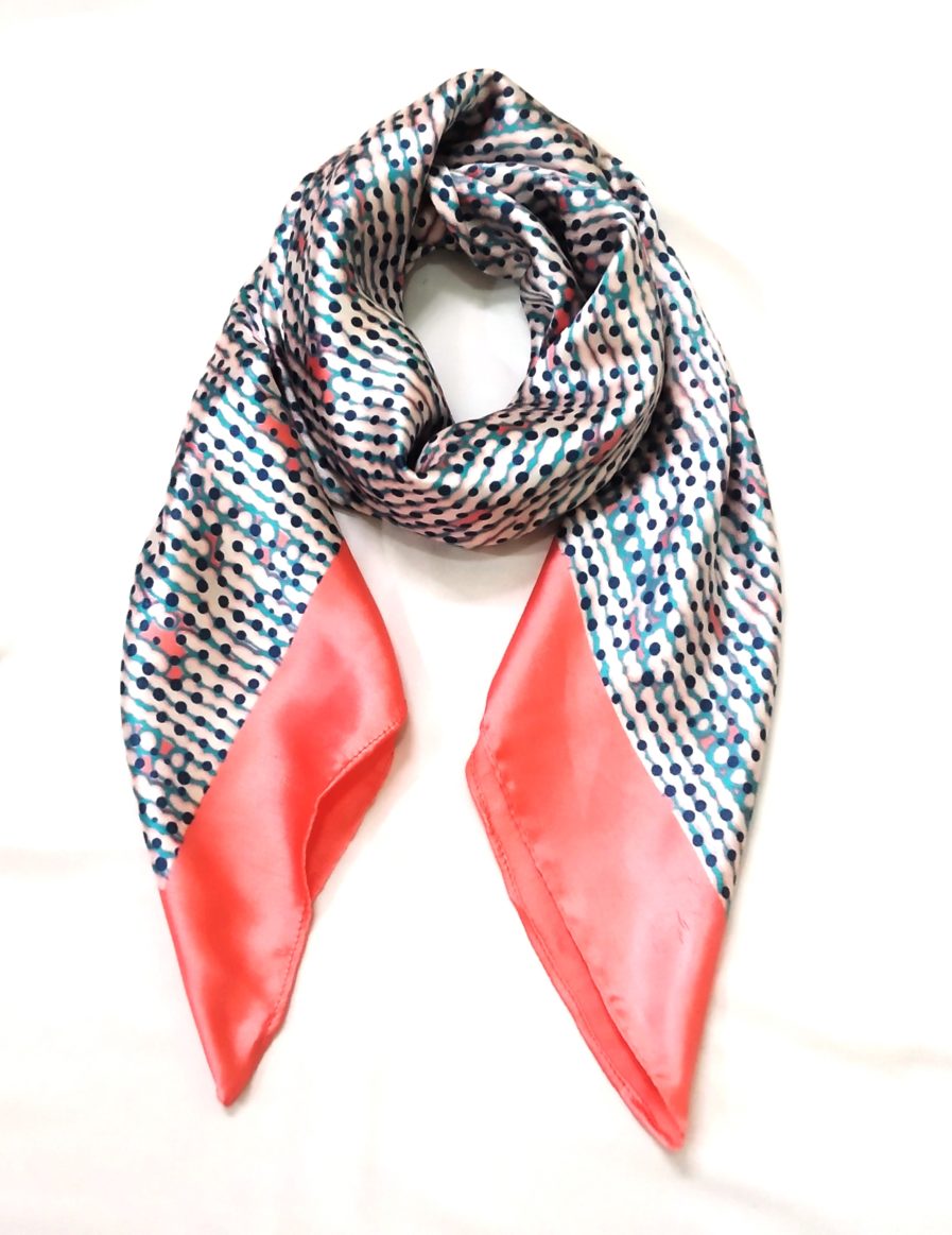Satin Printed Square Scarf