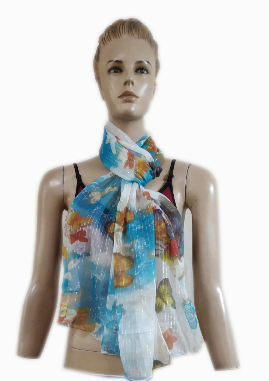 Chiffon Lurex Scarves
