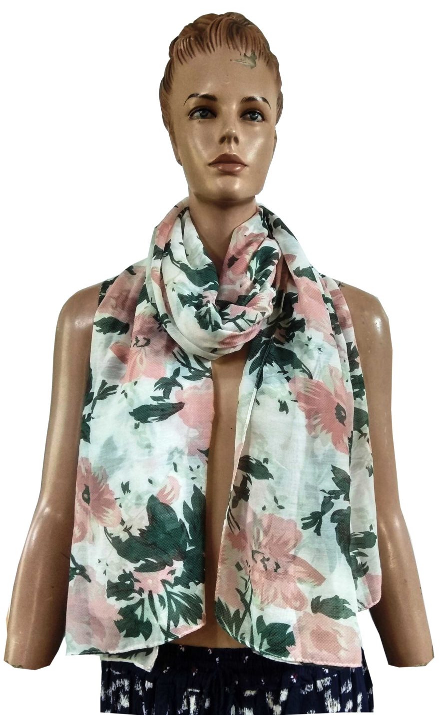 Printed Poly Voile Scarves