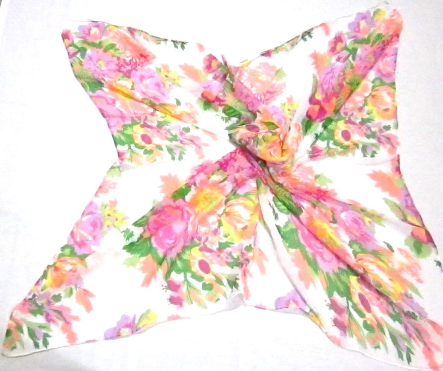 Chiffon Printed Square Scarves