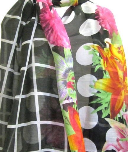 Flower Printed Voile Sarong