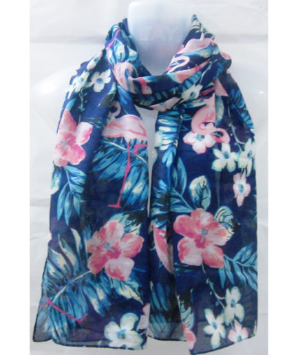 Poly Voile Floral Printed Scarf