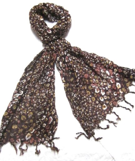 Rayon With Fringes Printed Scarves