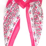 100%Voile Printed Square Scarves