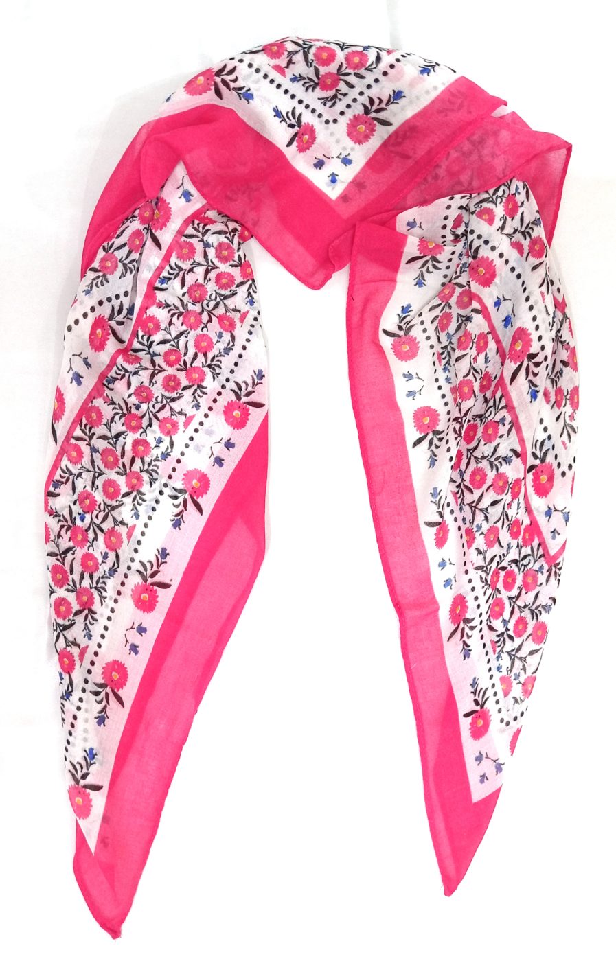 100%Voile Printed Square Scarves