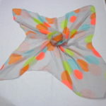 Printed Chiffon Square Scarves