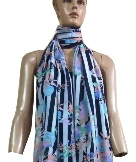 Poly Voile  printed scarves