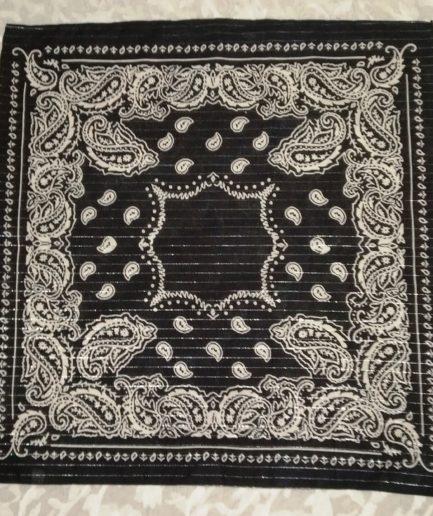 Cotton With Lurex  Printed Bandana