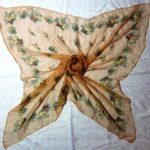 100% viscose chiffon border printed square Scarves