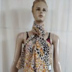 Voile Print Animal With  Lurex scarves