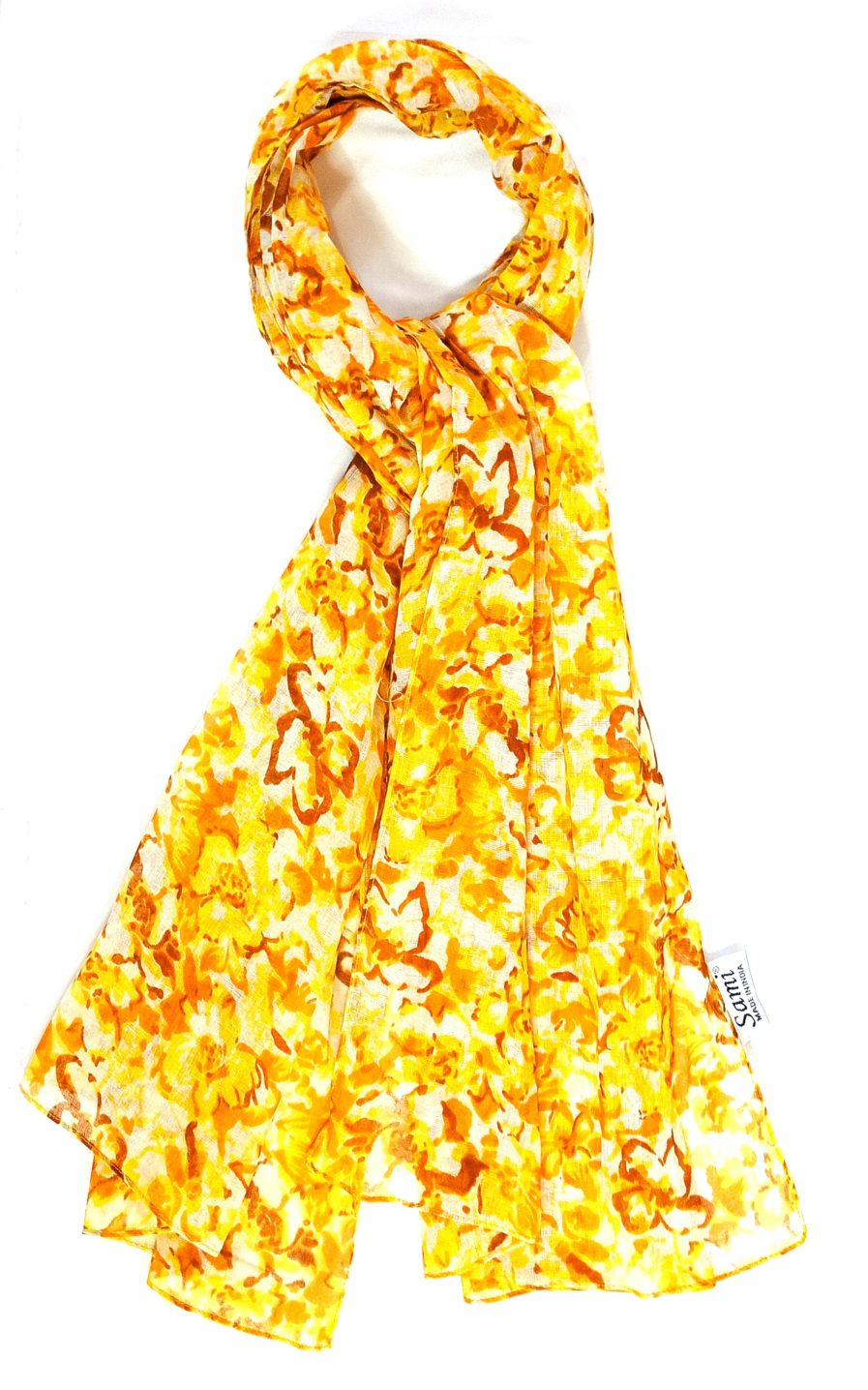 Flower Printed Cotton Scarves