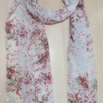 Printed  Voile with Lurex Scarves