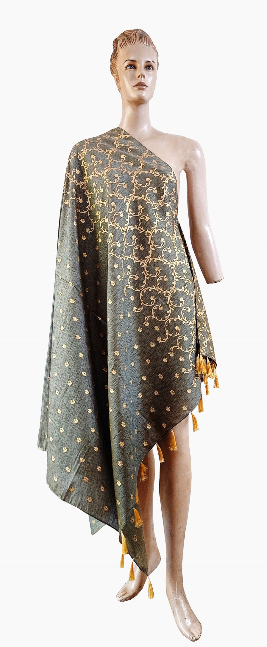 Designer Printed Fringes Dupatta