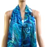 100% Silk Crinkle Chiffon Scarves