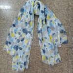 100% Poly Crinkle With Lurex Scarves