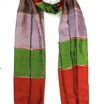 Silk Cotton  With Fringes Scarves