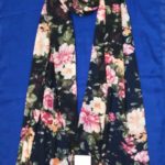 100% Polyester Crinkal Chiffon With Fringes Scarves