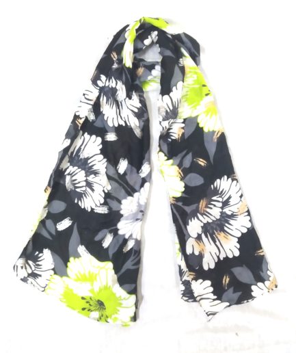 Twill with Brush printed Scarves