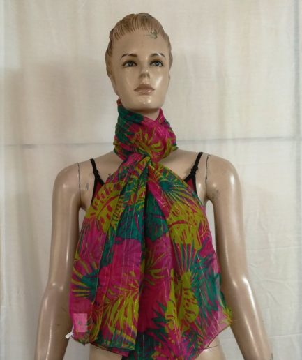 Polyester Printed with lurex  Scarves