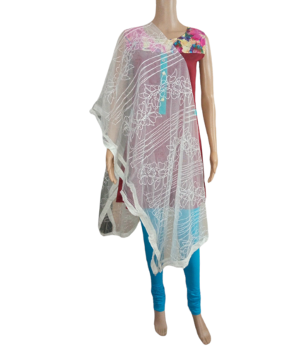 100% Net Printed Dupatta