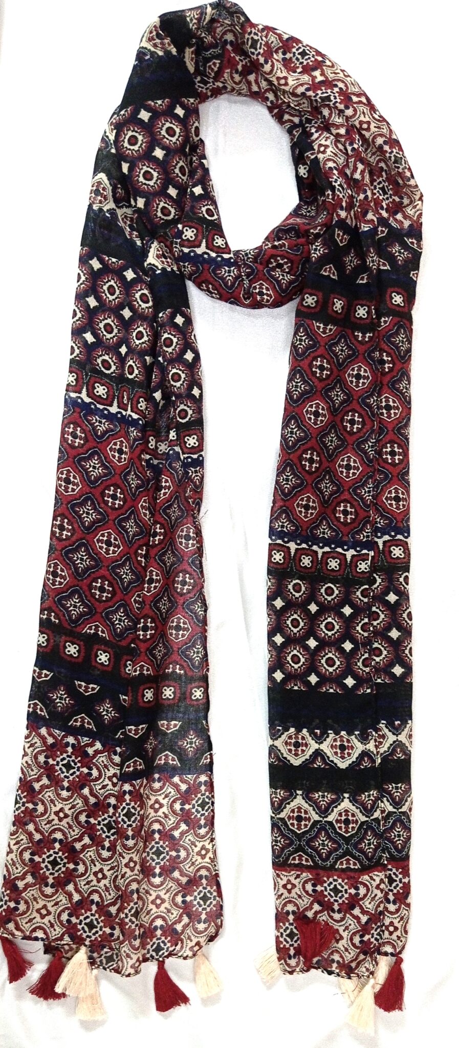 Chiffon Printed With Lurex Scarves
