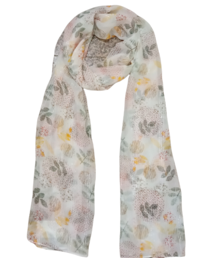 Chiffon printed With Lurex Scarves