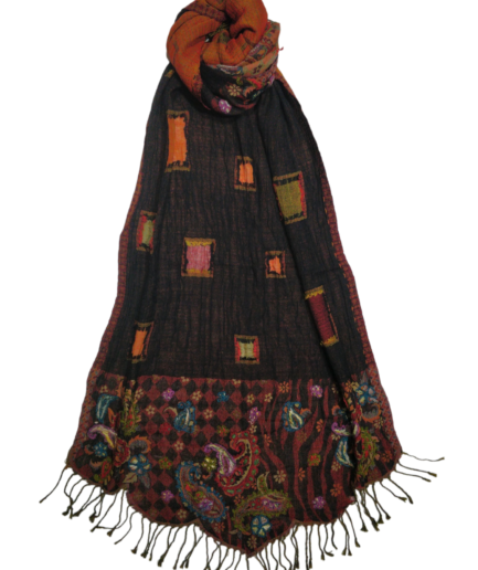 Wool Embroidered shawl