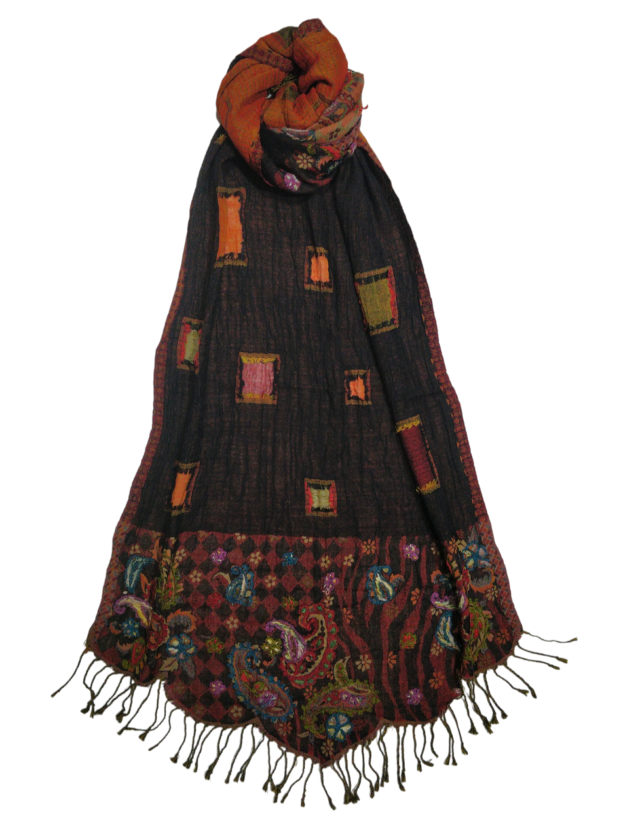 Wool Embroidered shawl