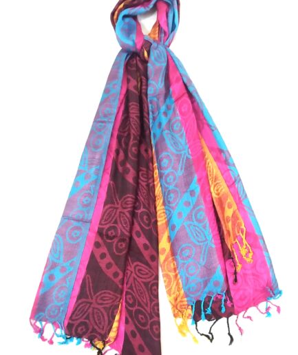 Multi Jamawar With Fringes Shawls