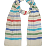 Cotton viscose Linen Scarf Diamond Weave
