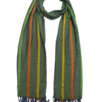 Men Checks Fringes Wool Shawls