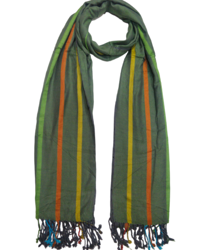 Men Checks Fringes Wool Shawls