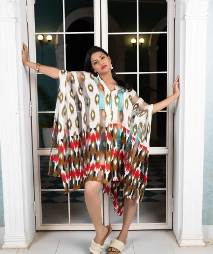 3 Button Beach coverup