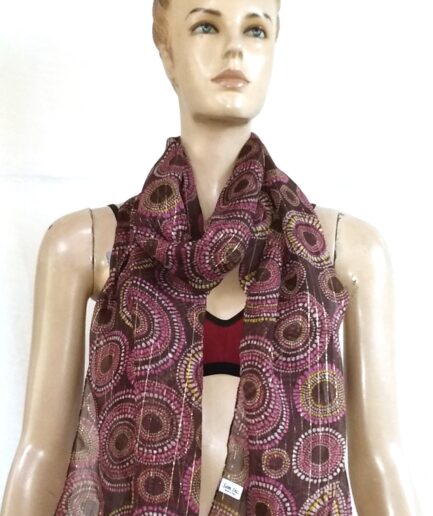 Chiffon With Lurex Scarf