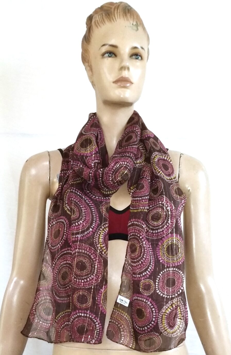 Chiffon With Lurex Scarf