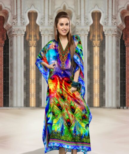 Digital Silk Kaftan