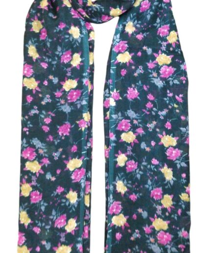 Flower Printed Voile Scarfs