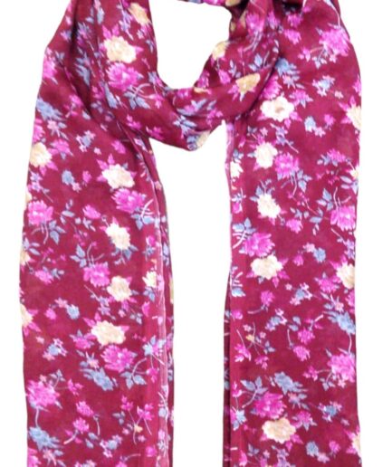 Voile Flower Printed Scarf